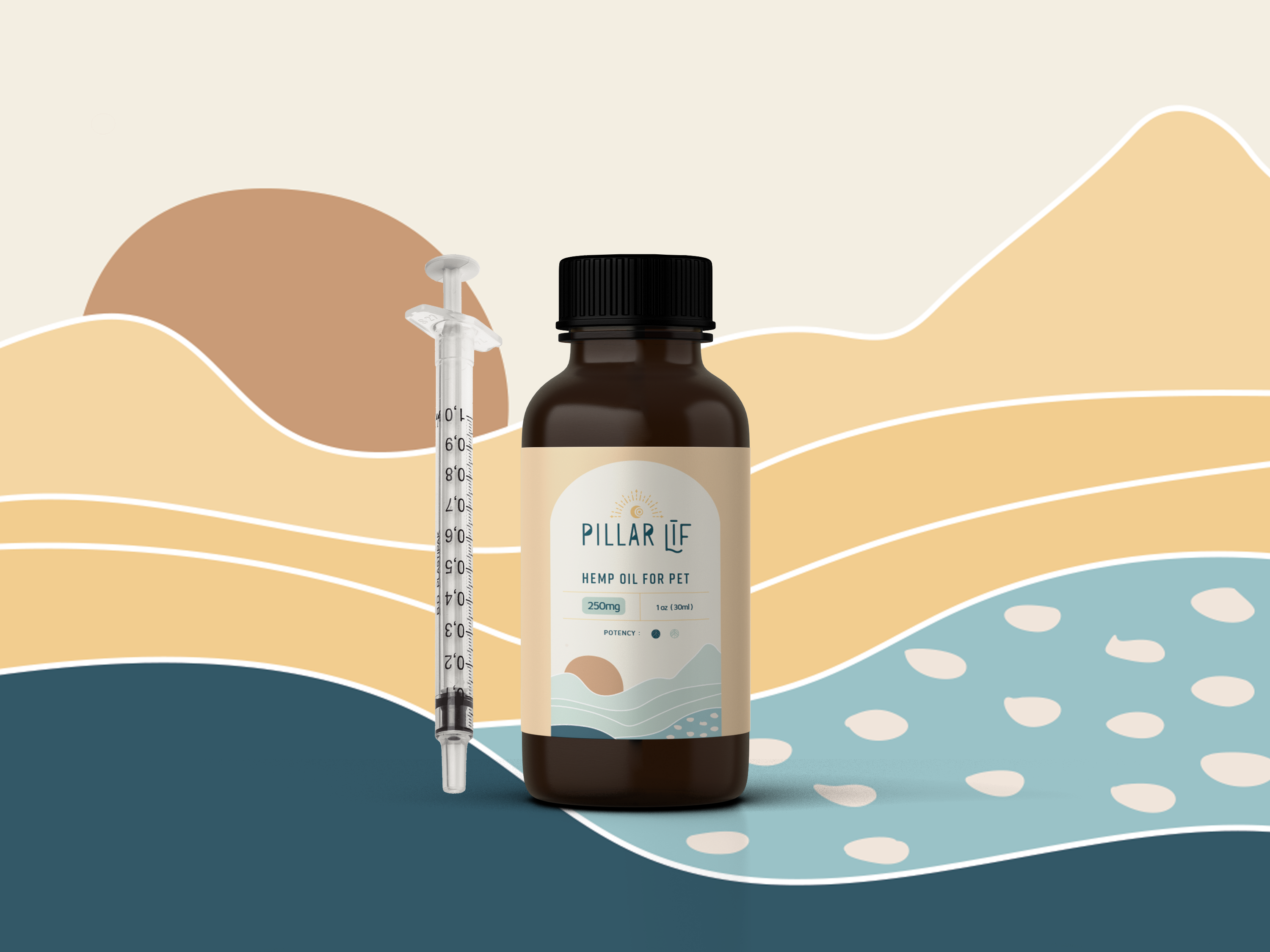 Pillar Līf 250mg spagyric cbd oil for pets