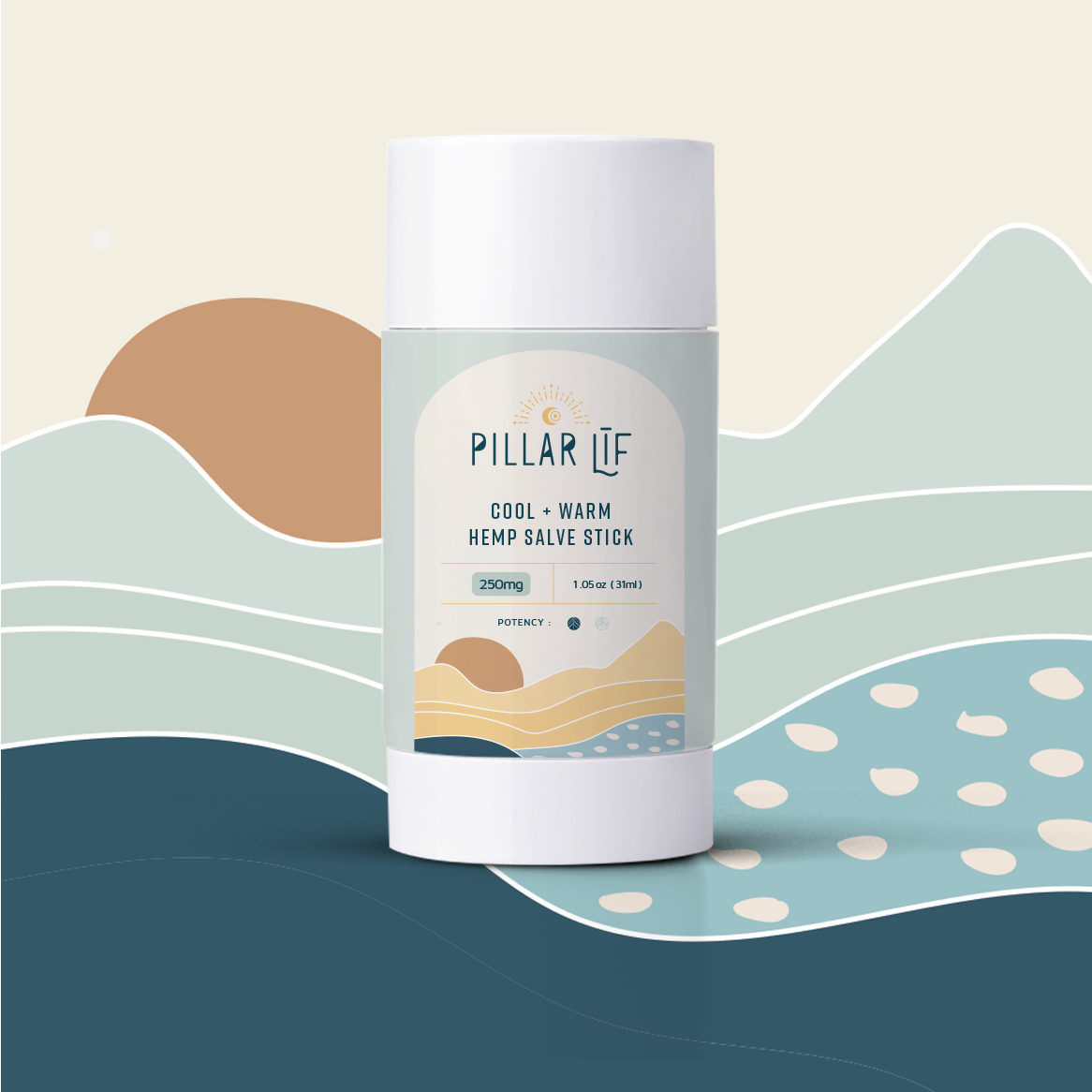 Pillar Līf 250mg spagyric cbd salve stick